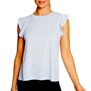 Betsey Johnson Performance flutter sleeve tee